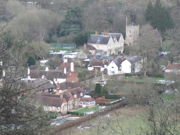 St Mary's Church from Selborne Hanger